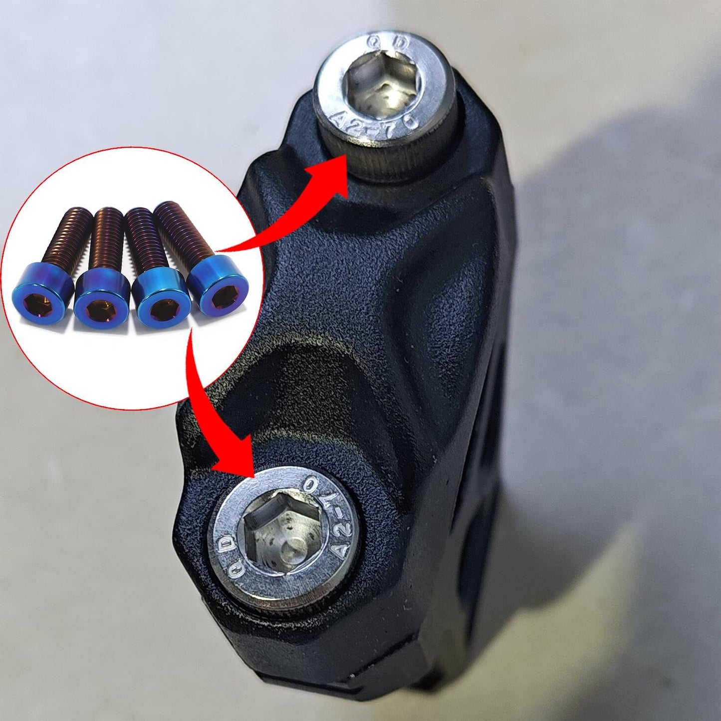 Peg bracket bolts.