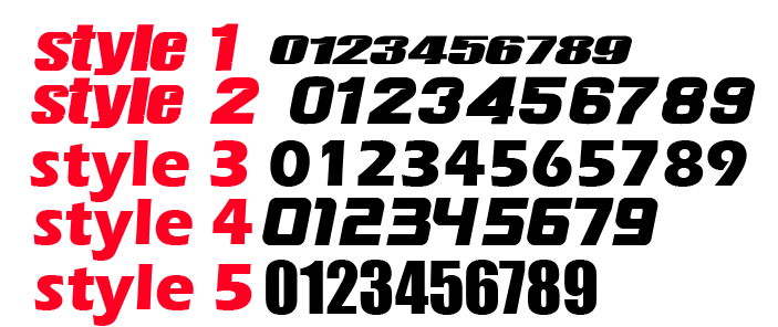 MotoCutz Number Plate Decal