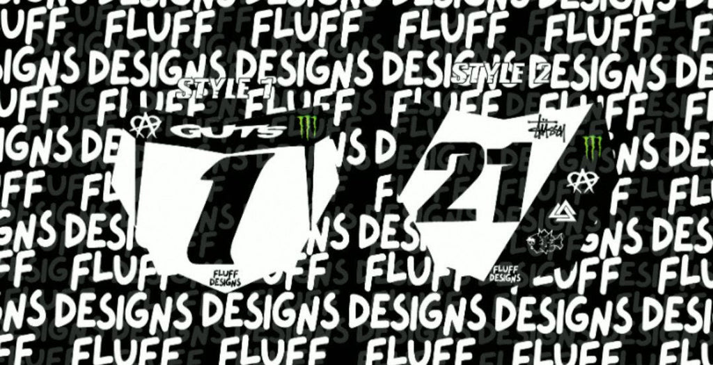 Racing Seires MotoCutz Number Plate decal